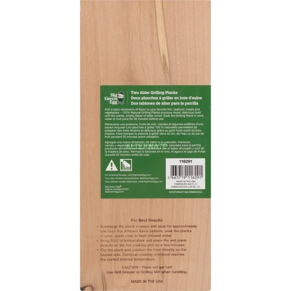 Big Green Egg Grillplanken Aus Erlenholz, Aroma-Holz 3 Big Green Egg Grillplanken Aus Erlenholz, Aroma-Holz – Bild 3
