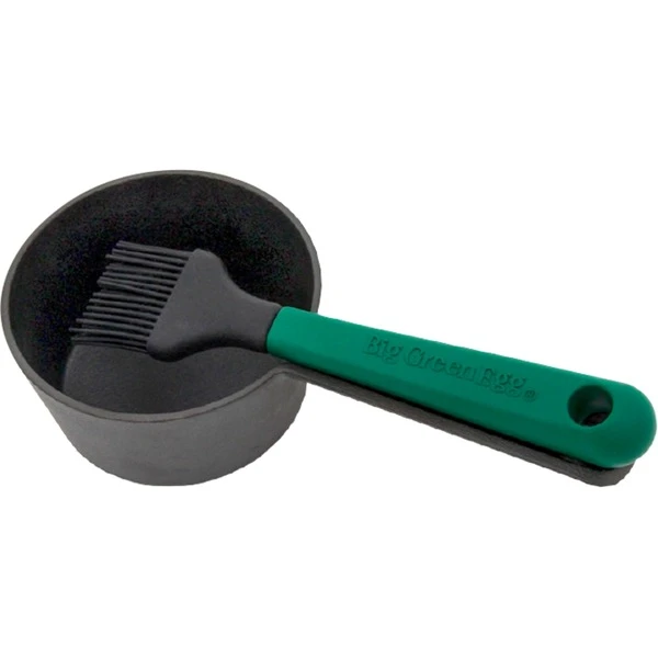 Big Green Egg Gusseisen-Saucentopf Mit Pinsel, Ø 12cm 1 Big Green Egg Gusseisen-Saucentopf Mit Pinsel, Ø 12cm
