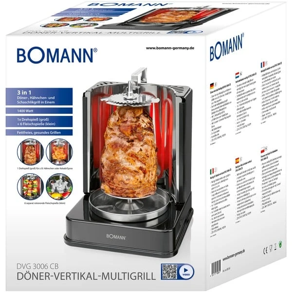 Bomann Döner-Multigrill DVG 3006 CB, Elektrogrill 7 Bomann Döner-Multigrill DVG 3006 CB, Elektrogrill – Bild 7
