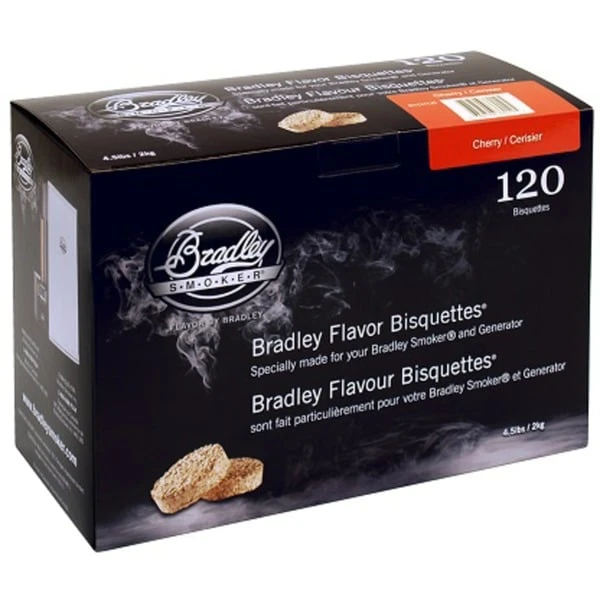 Bradley Kirsche Bisquetten, 120 Stück, Räucherholz 1 Bradley Kirsche Bisquetten, 120 Stück, Räucherholz