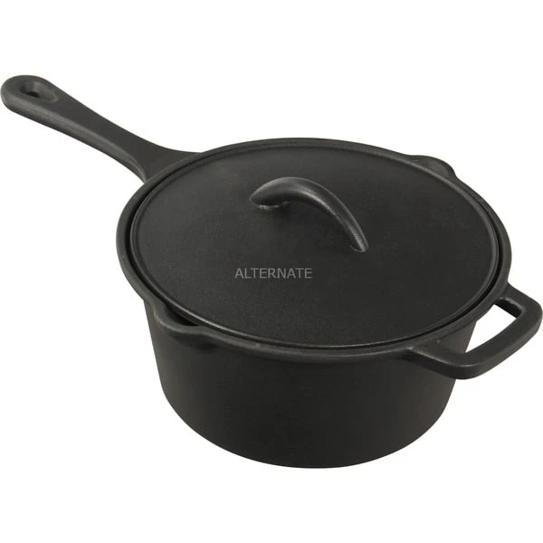 Napoleon Gusseiser Soßentopf Mit Deckel, Pfanne 1 Napoleon Gusseiser Soßentopf Mit Deckel, Pfanne