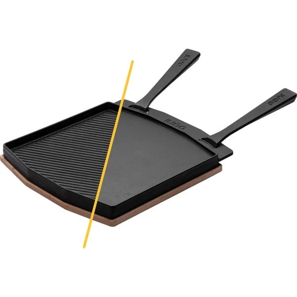 Ooni Doppelseitige Grizzler-Platte, Grillplatte 1 Ooni Doppelseitige Grizzler-Platte, Grillplatte