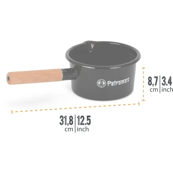 Petromax Emaille Stieltopf 1 Liter 2 Petromax Emaille Stieltopf 1 Liter – Bild 2