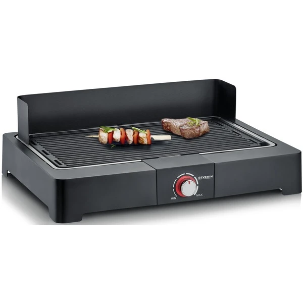 Severin PG 8562 Tischgrill Mit Grillplatte, Elektrogrill 2 Severin PG 8562 Tischgrill Mit Grillplatte, Elektrogrill – Bild 2