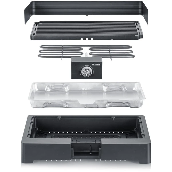Severin PG 8562 Tischgrill Mit Grillplatte, Elektrogrill 4 Severin PG 8562 Tischgrill Mit Grillplatte, Elektrogrill – Bild 4