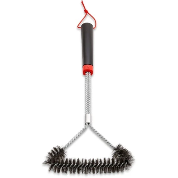 Weber Dreiseitige Grillbürste 6278, Mit Edelstahlborsten, 46cm, Grill-Reinigungsbürste 2 Weber Dreiseitige Grillbürste 6278, Mit Edelstahlborsten, 46cm, Grill-Reinigungsbürste – Bild 2