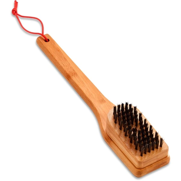 Weber Grillbürste Mit Bambus-Griff, 30cm, Grill-Reinigungsbürste 3 Weber Grillbürste Mit Bambus-Griff, 30cm, Grill-Reinigungsbürste – Bild 3