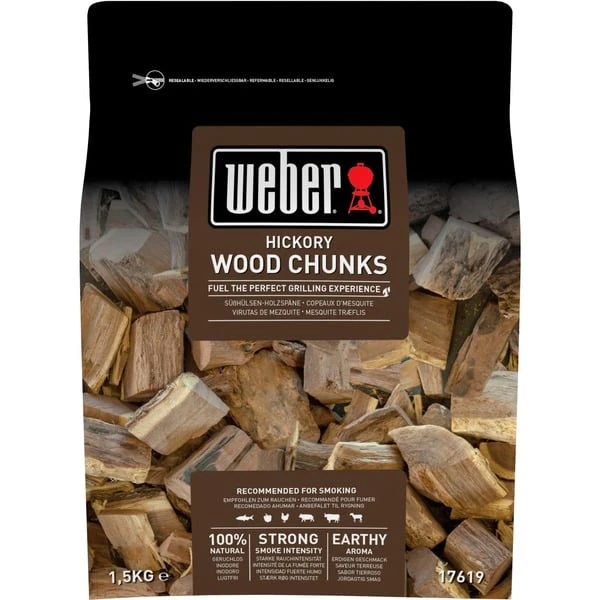 Weber Wood Chunks Hickory 17619, Räucherchips 1 Weber Wood Chunks Hickory 17619, Räucherchips
